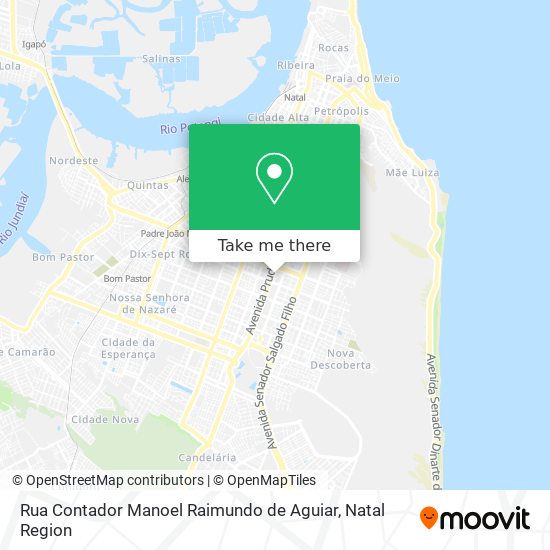 Mapa Rua Contador Manoel Raimundo de Aguiar