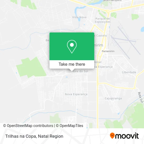 Trilhas na Copa map