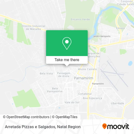 Arretada Pizzas e Salgados map