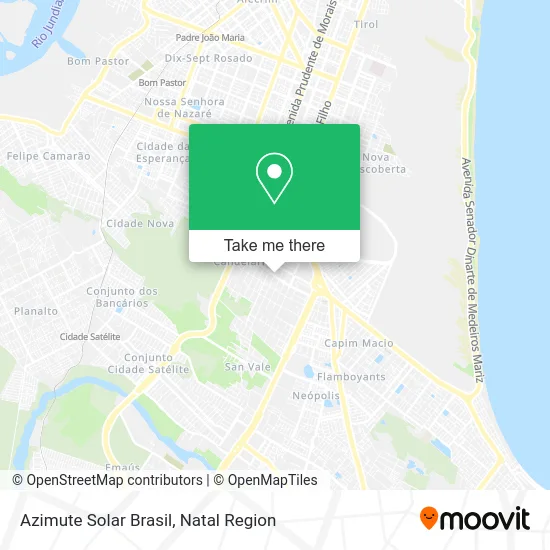 Azimute Solar Brasil map