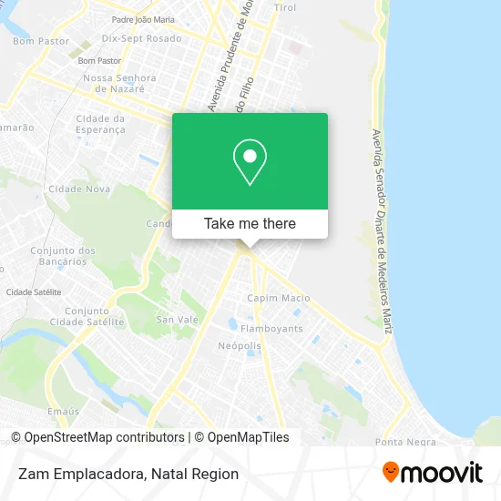 Zam Emplacadora map