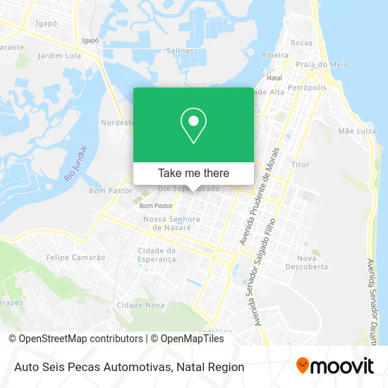 Auto Seis Pecas Automotivas map