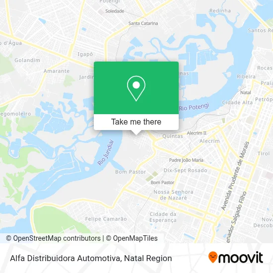 Alfa Distribuidora Automotiva map