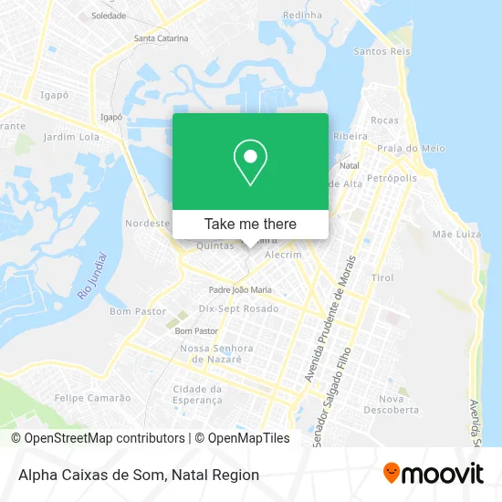 Alpha Caixas de Som map
