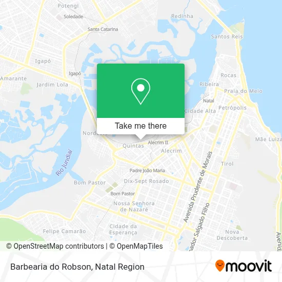 Barbearia do Robson map