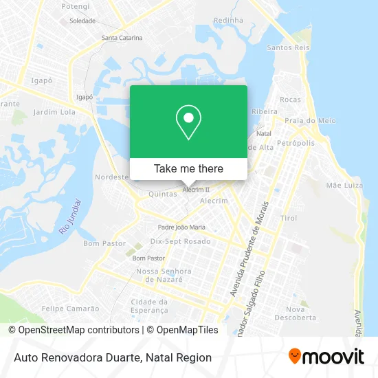 Auto Renovadora Duarte map