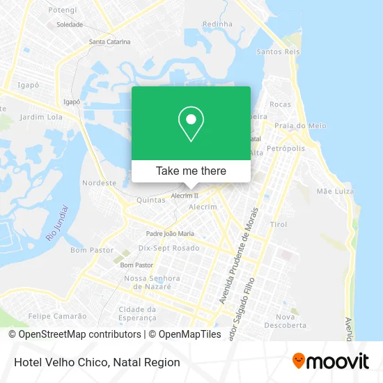 Hotel Velho Chico map