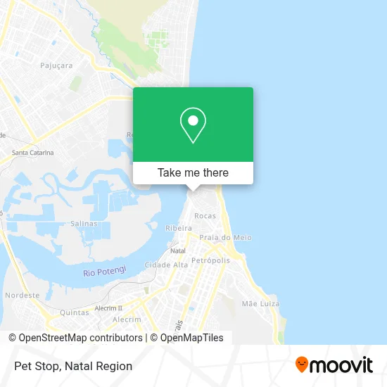Pet Stop map