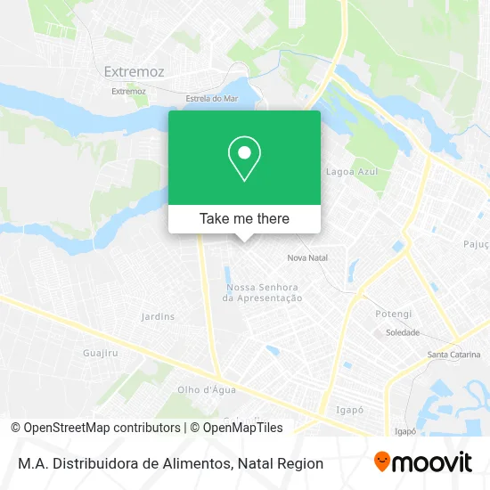 M.A. Distribuidora de Alimentos map