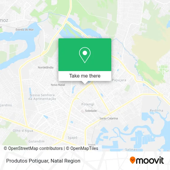Produtos Potiguar map