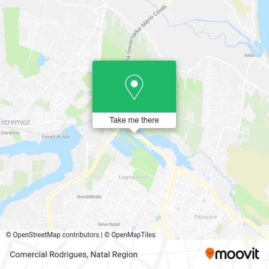 Comercial Rodrigues map