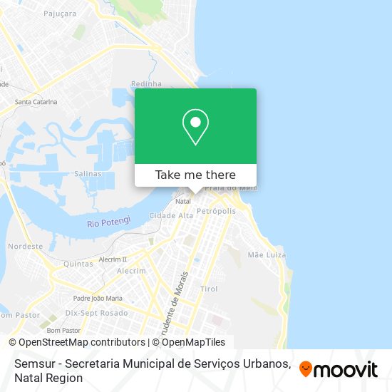 Semsur - Secretaria Municipal de Serviços Urbanos map