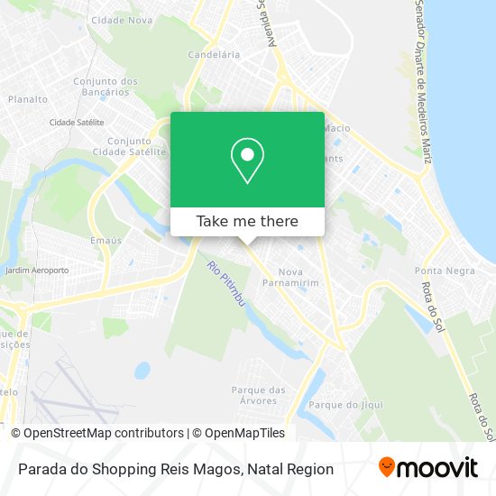 Parada do Shopping Reis Magos map