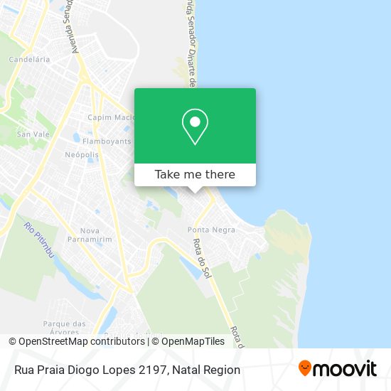 Mapa Rua Praia Diogo Lopes 2197