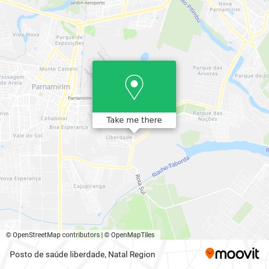 Posto de saúde liberdade map