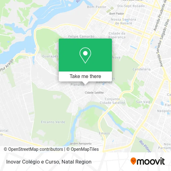 Inovar Colégio e Curso map