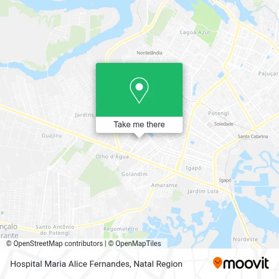 Hospital Maria Alice Fernandes map