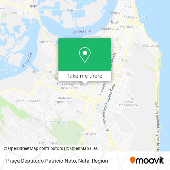 Mapa Praça Deputado Patrício Neto