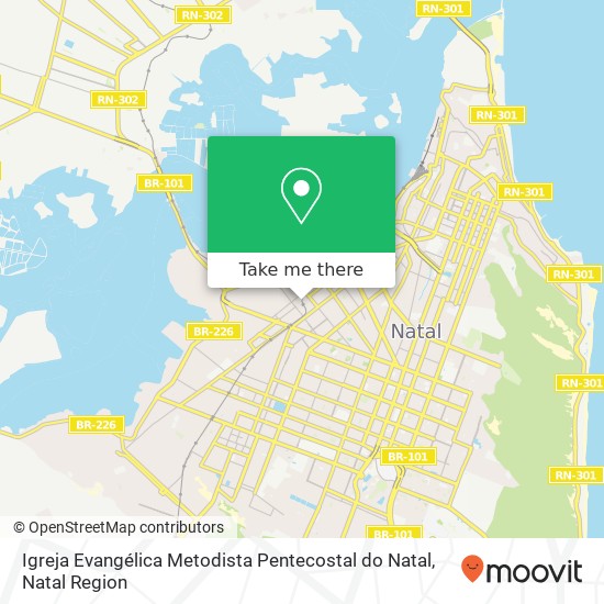 Mapa Igreja Evangélica Metodista Pentecostal do Natal