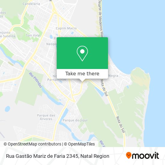 Mapa Rua Gastão Mariz de Faria 2345