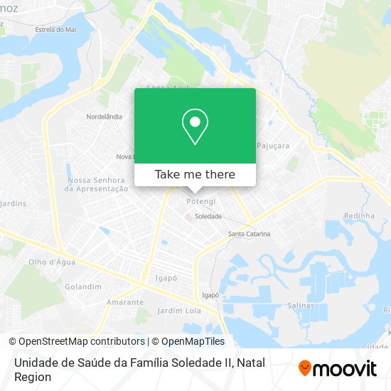 Mapa Unidade de Saúde da Família Soledade II