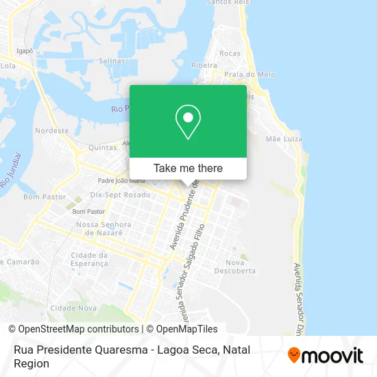 Rua Presidente Quaresma - Lagoa Seca map