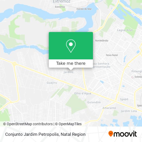 Mapa Conjunto Jardim Petropolis