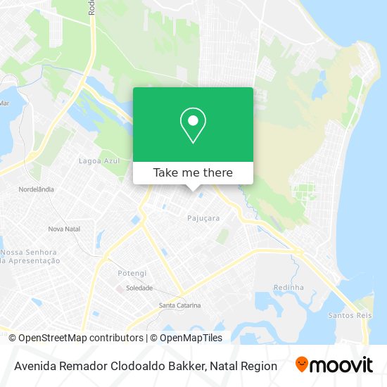 Avenida Remador Clodoaldo Bakker map