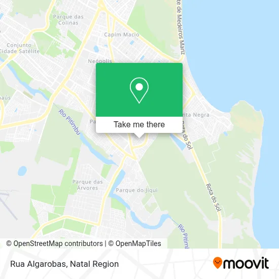 Rua Algarobas map