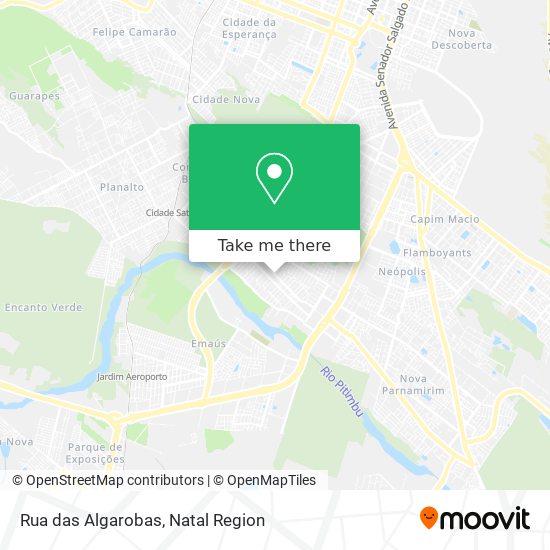 Rua das Algarobas map