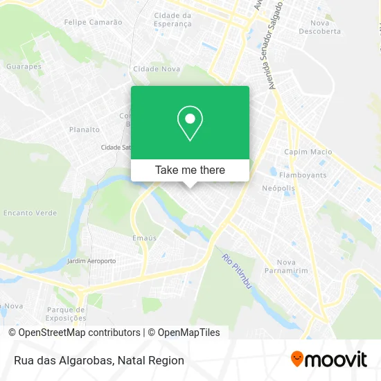 Rua das Algarobas map