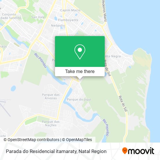 Parada do Residencial itamaraty map