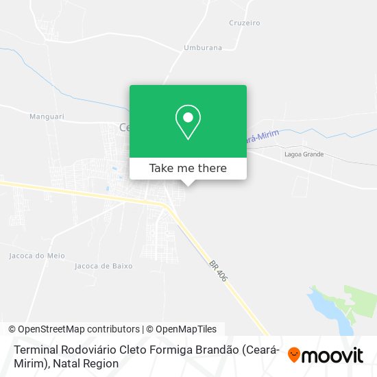 Terminal Rodoviário Cleto Formiga Brandão (Ceará-Mirim) map