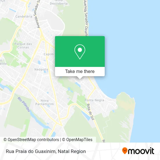 Rua Praia do Guaxinim map