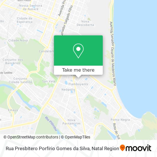 Mapa Rua Presbítero Porfírio Gomes da Silva