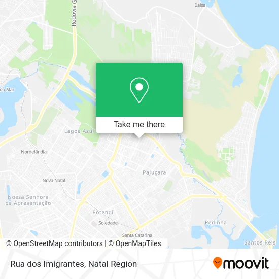 Rua dos Imigrantes map