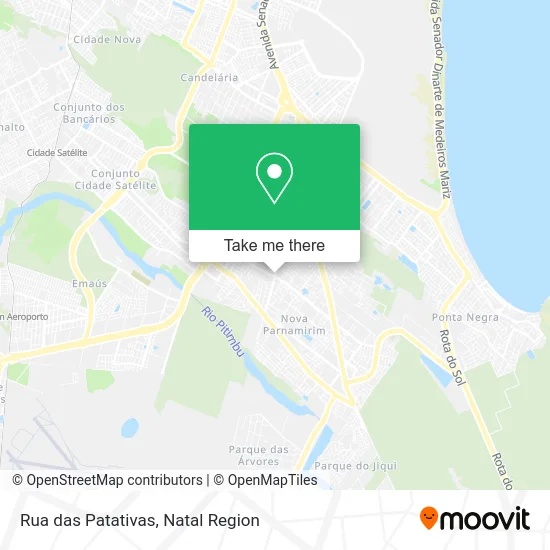 Rua das Patativas map