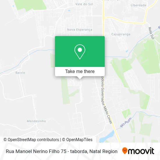 Rua Manoel Nerino Filho 75 - taborda map