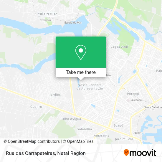 Rua das Carrapateiras map