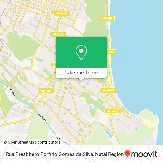 Rua Presbítero Porfírio Gomes da Silva map