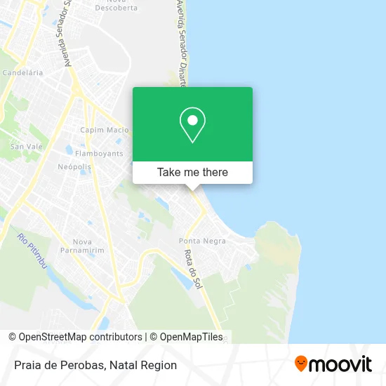 Praia de Perobas map