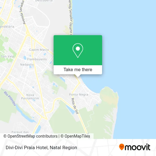 Divi-Divi Praia Hotel map