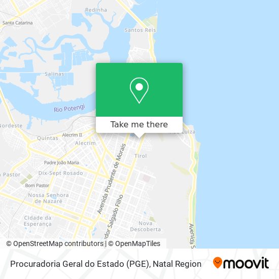 Procuradoria Geral do Estado (PGE) map