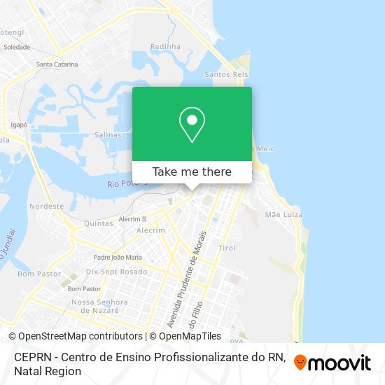 Mapa CEPRN - Centro de Ensino Profissionalizante do RN