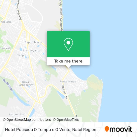 Hotel Pousada O Tempo e O Vento map