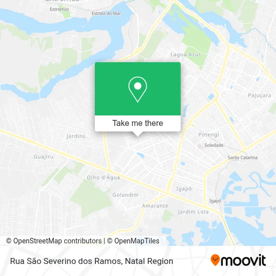 Rua São Severino dos Ramos map