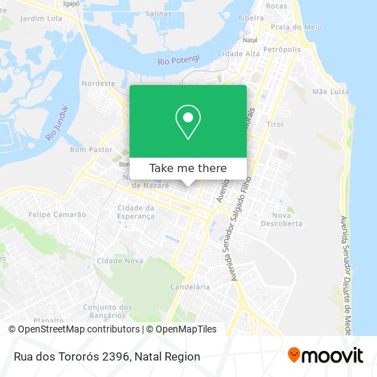 How to get to Rua dos Tororós 2396 in Lagoa Nova by Bus or Train?