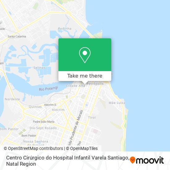 Centro Cirúrgico do Hospital Infantil Varela Santiago map