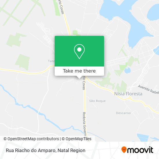 Mapa Rua Riacho do Amparo