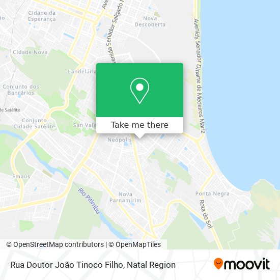 Mapa Rua Doutor João Tinoco Filho